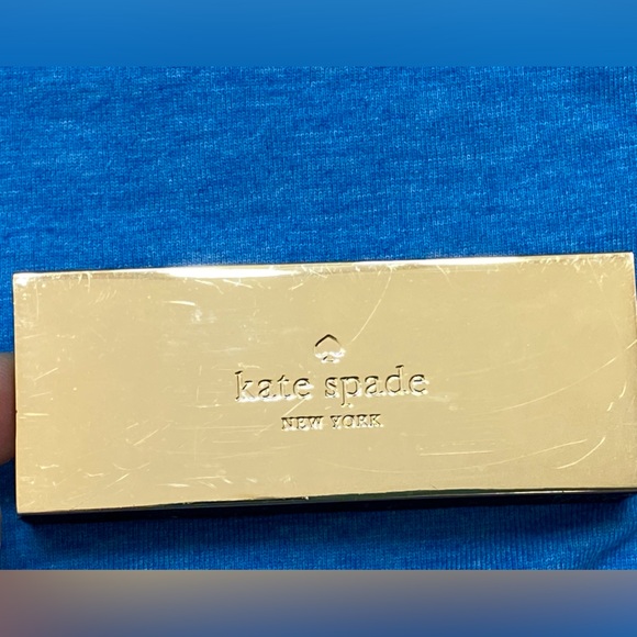 Kate Spade New York Business Desktop Card Holder Designer. Gold tone. - Picture 2 of 9